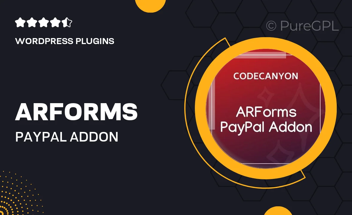 ARForms – PayPal Addon