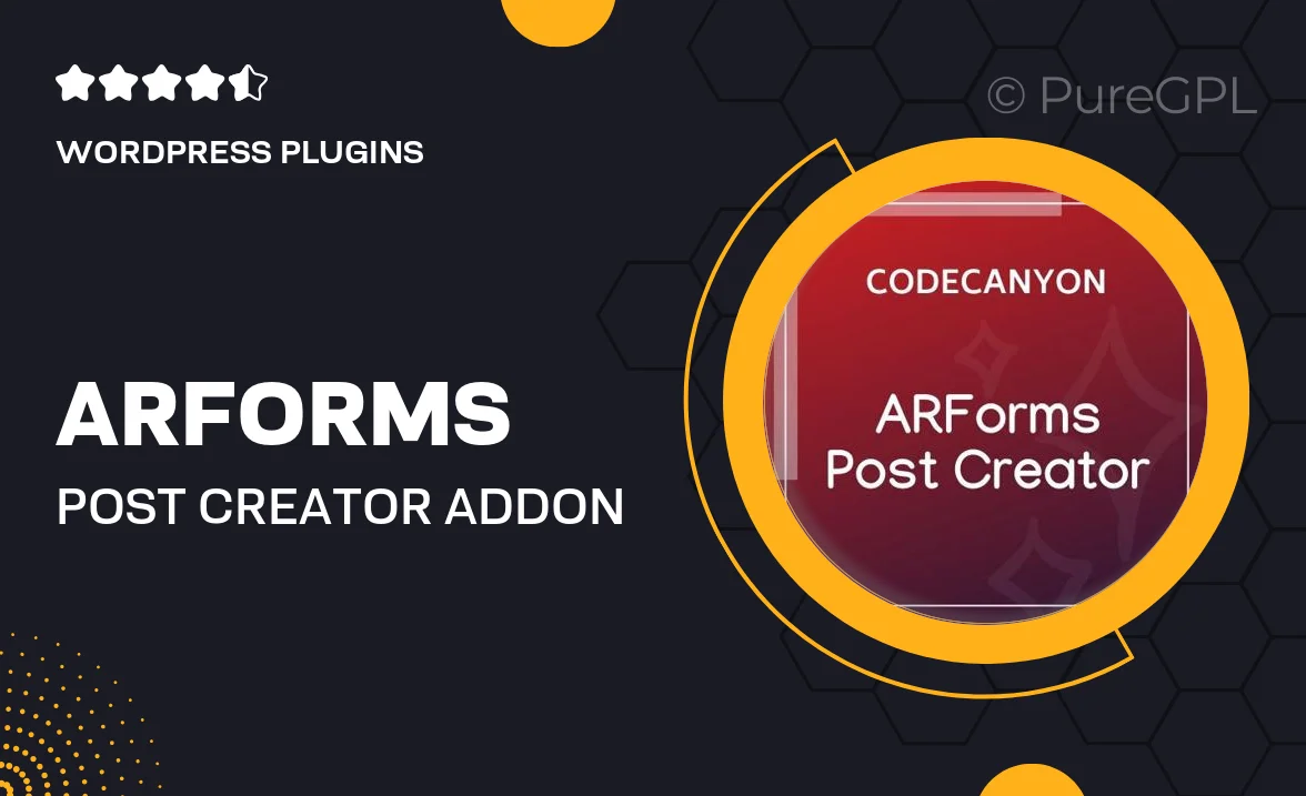 ARForms – Post Creator Addon