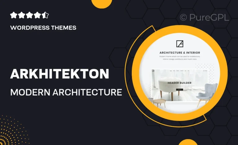 arkhitekton modern architecture and interior design wordpress theme