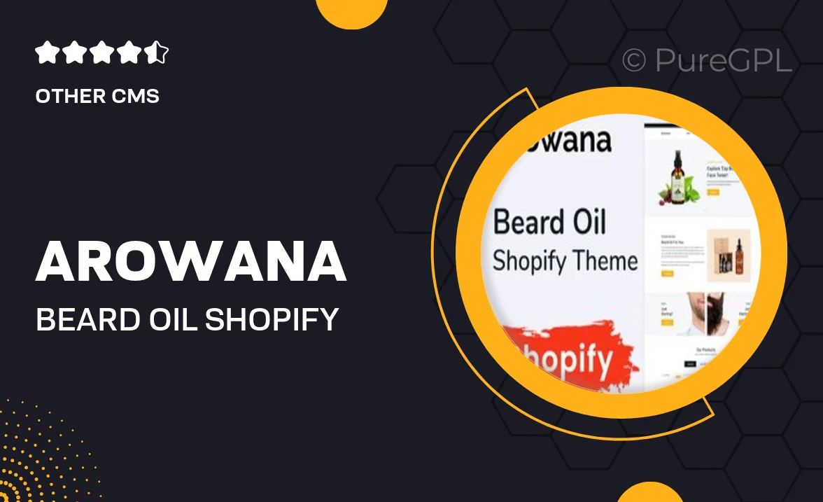 Arowana – Beard Oil Shopify 2.0 Theme