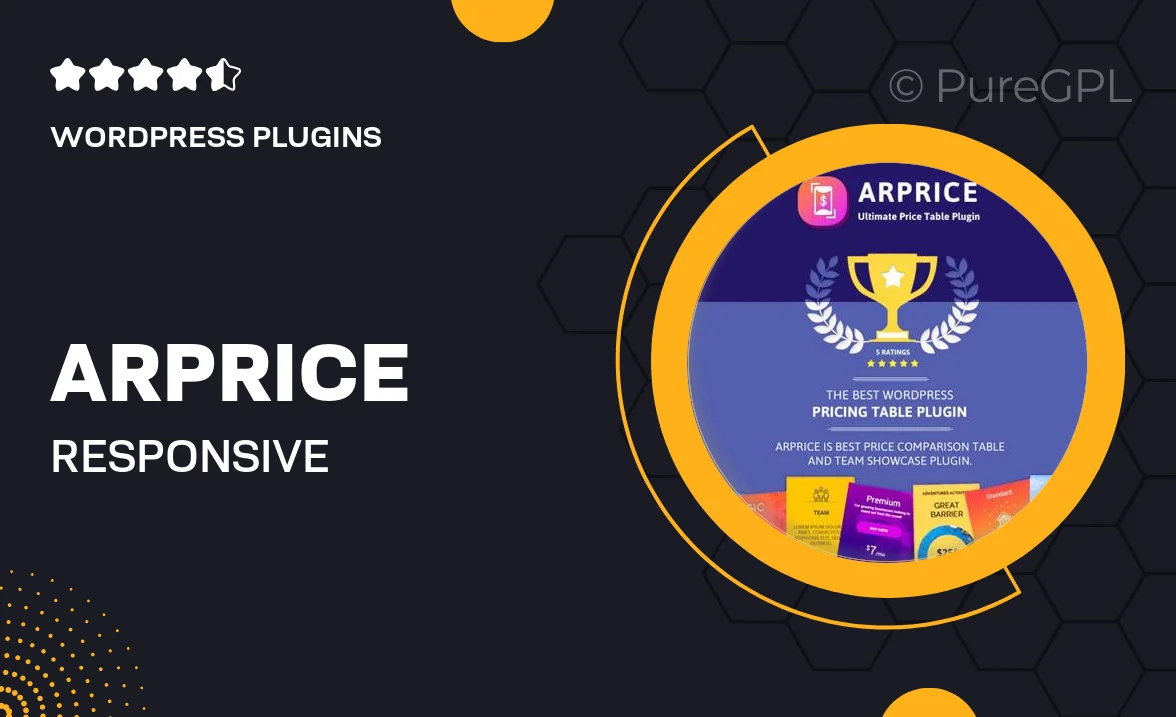 ARPrice – Responsive WordPress Pricing Table Plugin