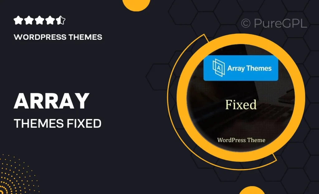 Array Themes Fixed WordPress Theme 50 Array Themes Fixed WordPress Theme