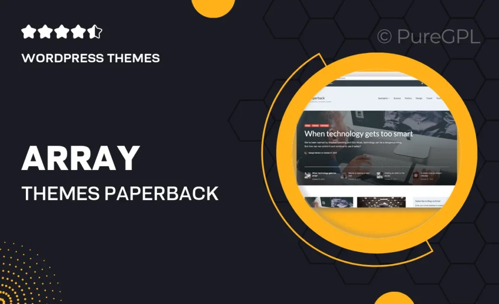 Array Themes Paperback WordPress Theme 45 Array Themes Paperback WordPress Theme