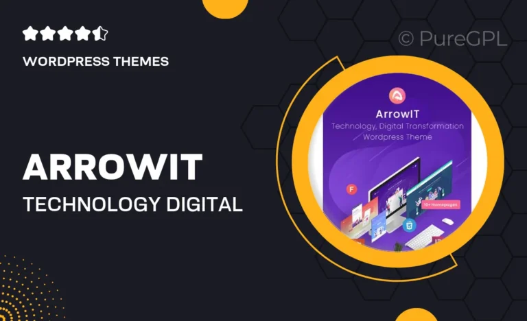 arrowit technology digital wordpress theme