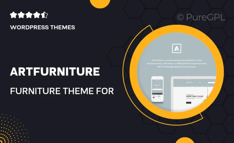 artfurniture furniture theme for woocommerce