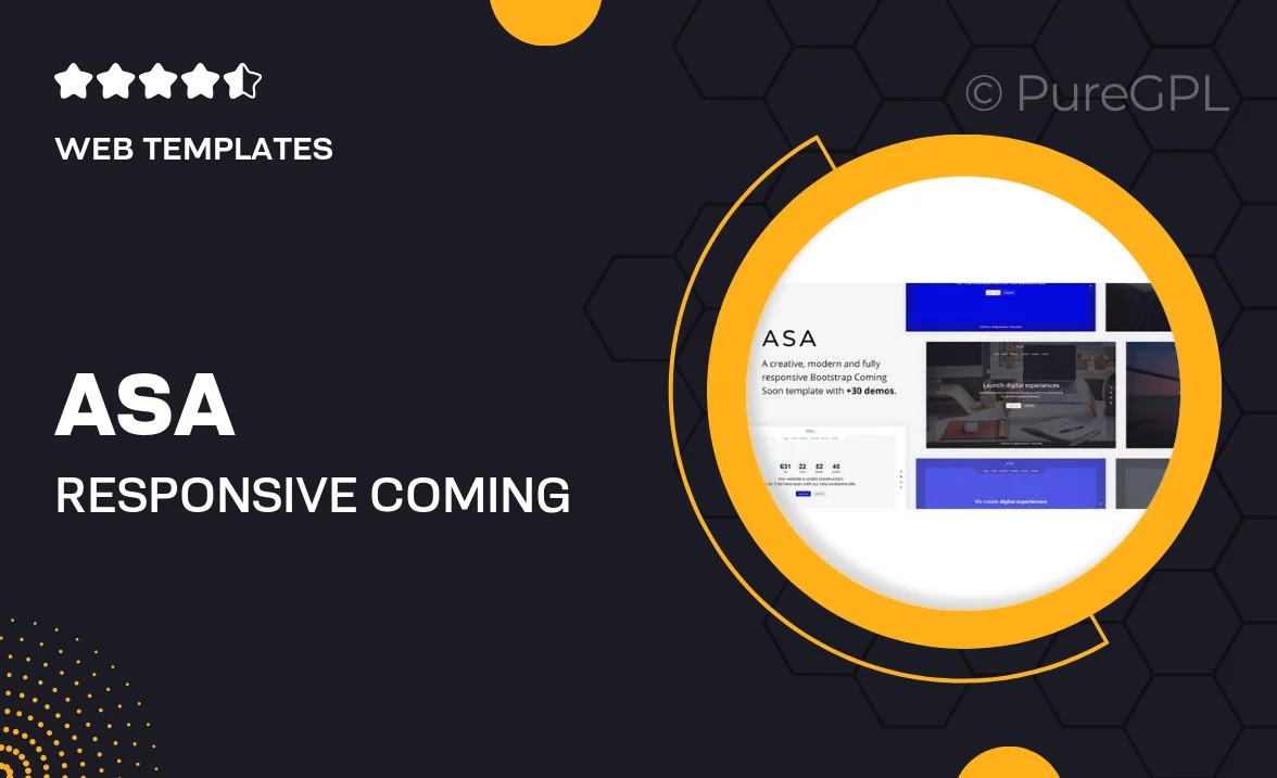 Asa – Responsive Coming Soon Template