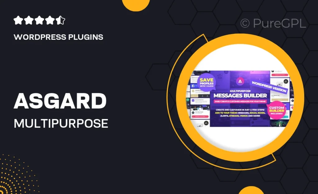 Asgard – Multipurpose Messages and Social Builder 25 Asgard – Multipurpose Messages and Social Builder