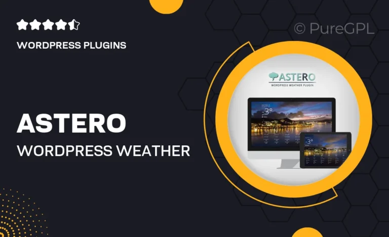 astero wordpress weather plugin