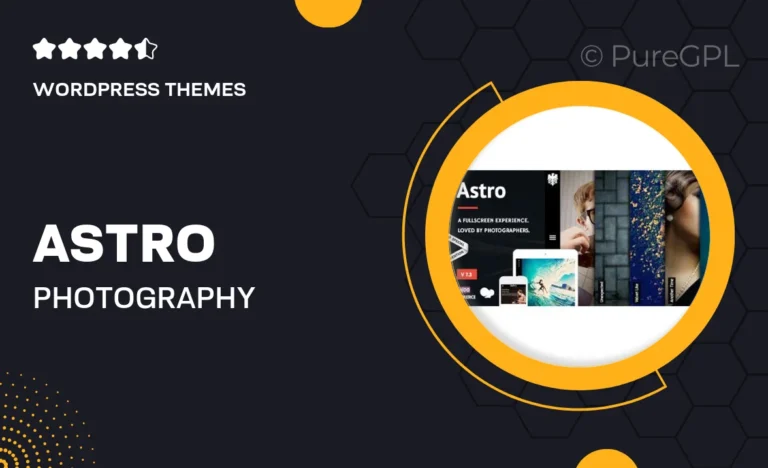 astro photography wordpress theme