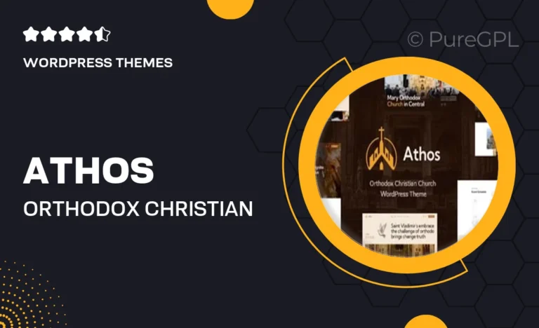 athos orthodox christian church wordpress theme