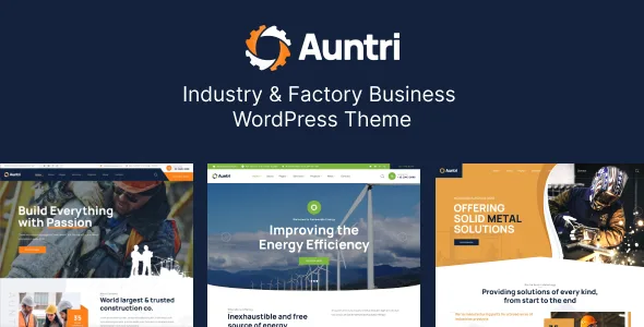 auntri industry factory wordpress theme 1