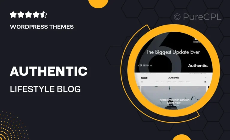 authentic lifestyle blog magazine wordpress theme
