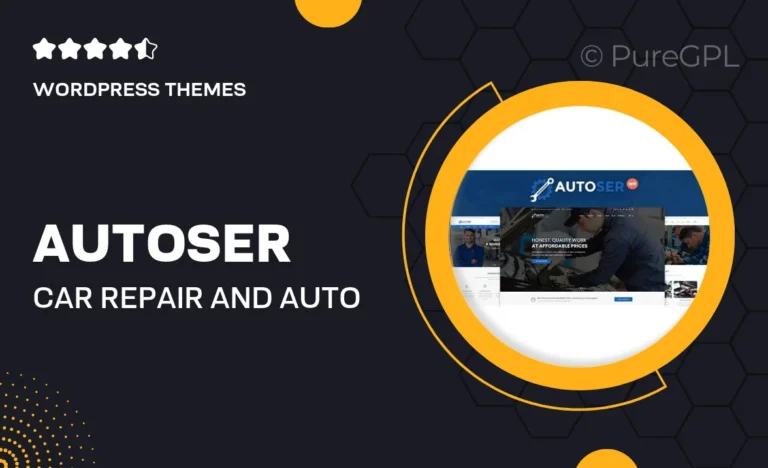 autoser car repair and auto service wordpress theme