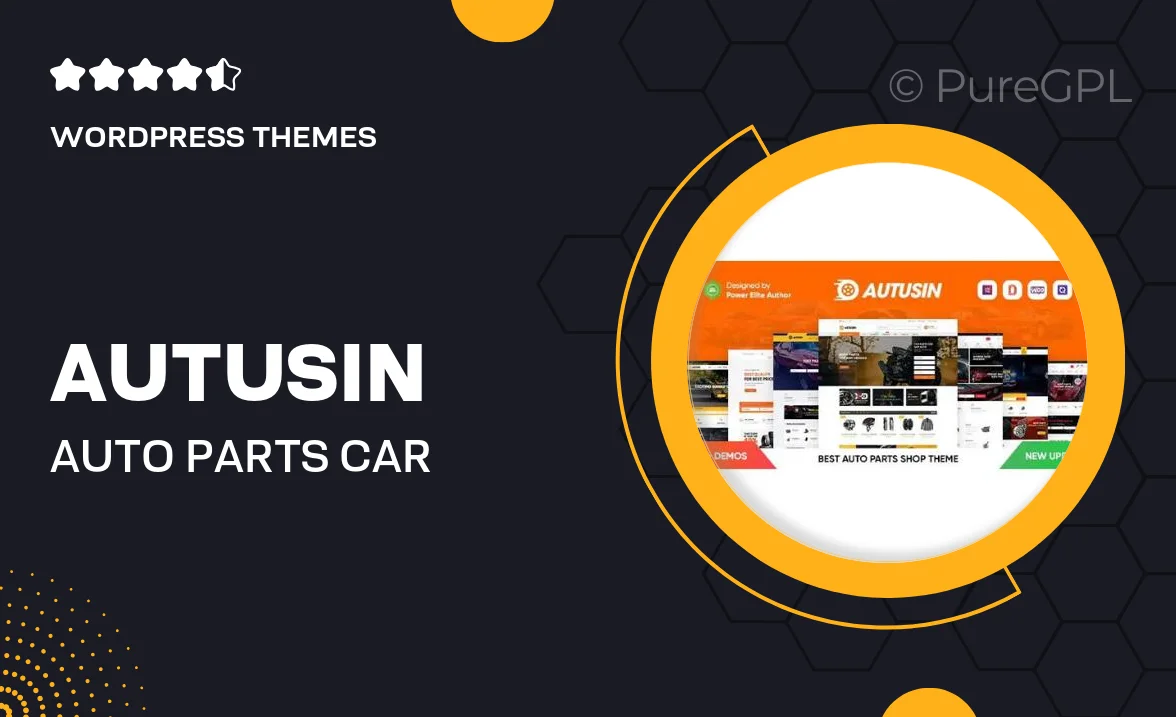 Autusin – Auto Parts & Car Accessories Shop Elementor WooCommerce WordPress Theme