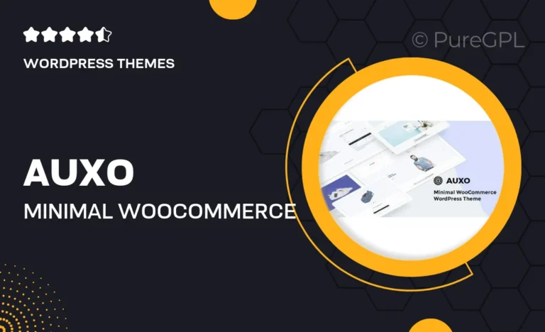 auxo minimal woocommerce shopping wordpress theme