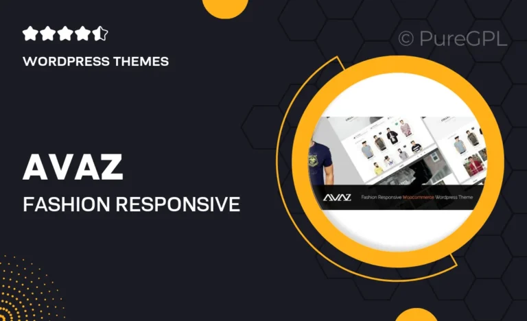 avaz fashion responsive woocommerce wordpress theme