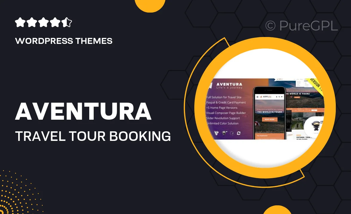 Aventura – Travel & Tour Booking System WordPress Theme