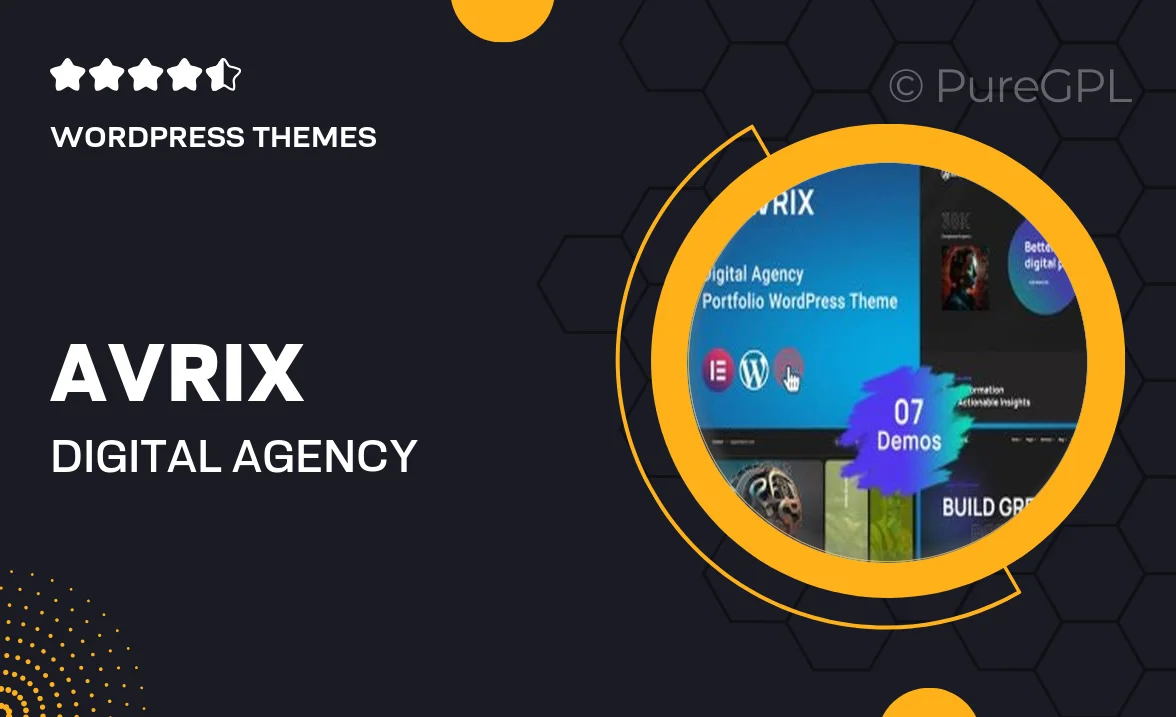 Avrix – Digital Agency Portfolio WordPress Theme