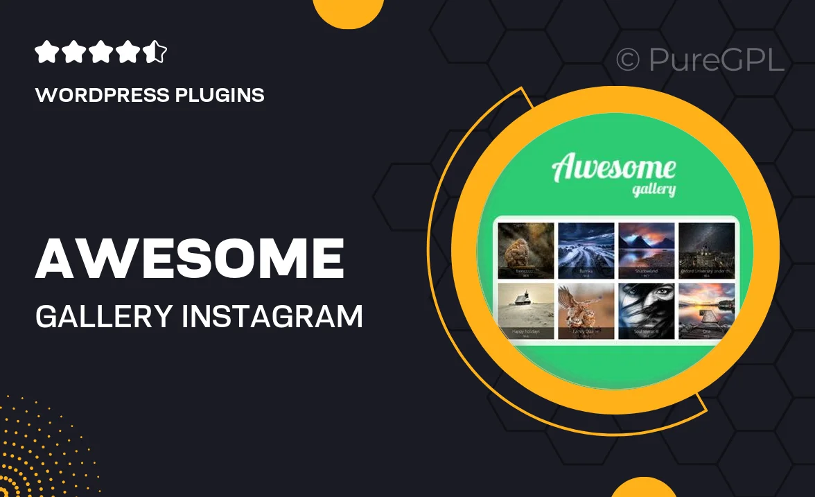 Awesome Gallery – Instagram, Flickr, Facebook galleries on your site