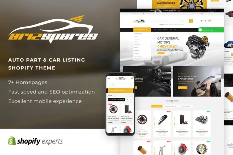 azirspares auto part car listing shopify theme