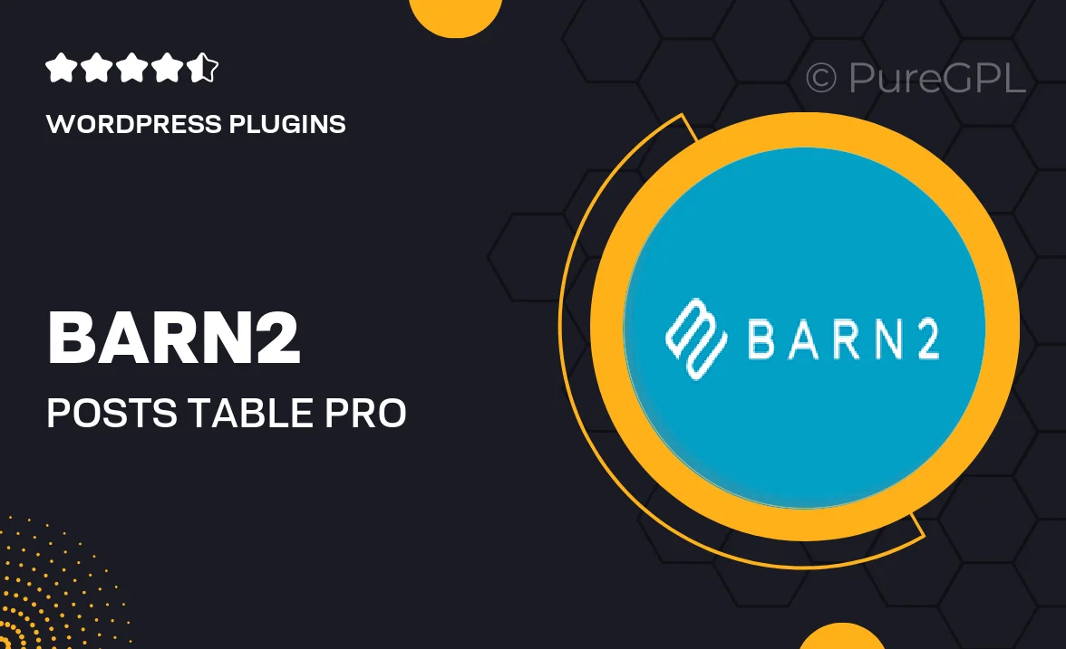 Barn2 | Posts Table Pro