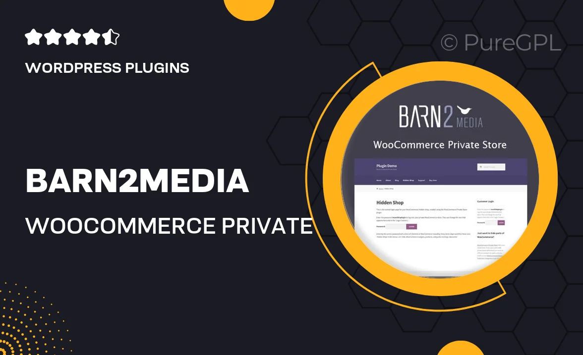 Barn2Media WooCommerce Private Store
