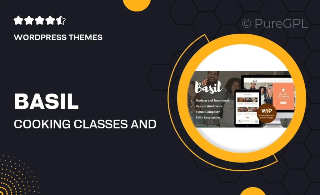 Basil | Cooking Classes and Workshops WP Theme 23 Basil | Cooking Classes and Workshops WP Theme