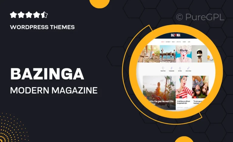 bazinga modern magazine viral blog wordpress theme