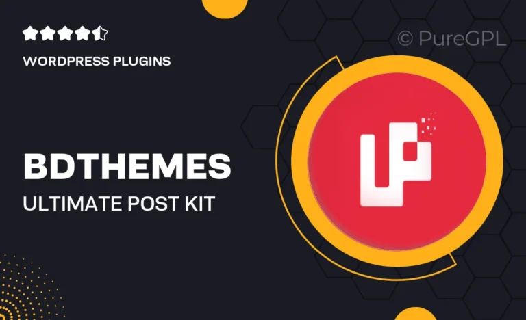 bdthemes ultimate post kit pro for elementor templates