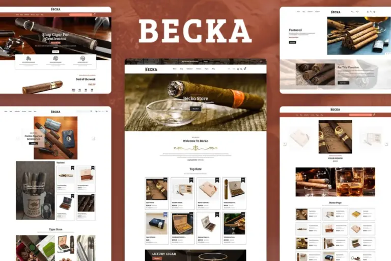 becka cigar store shopify theme 1