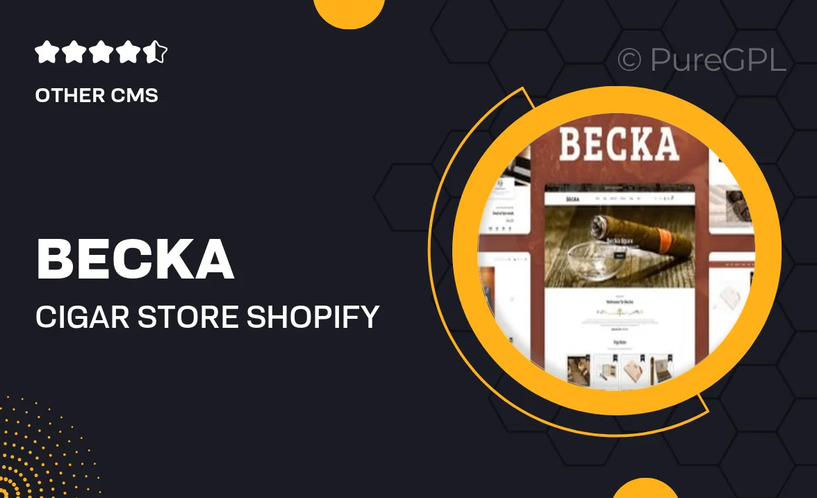 Becka – Cigar Store Shopify Theme