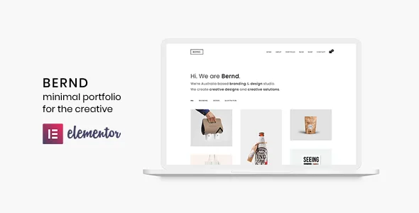 Bernd – Minimal WordPress Portfolio Theme