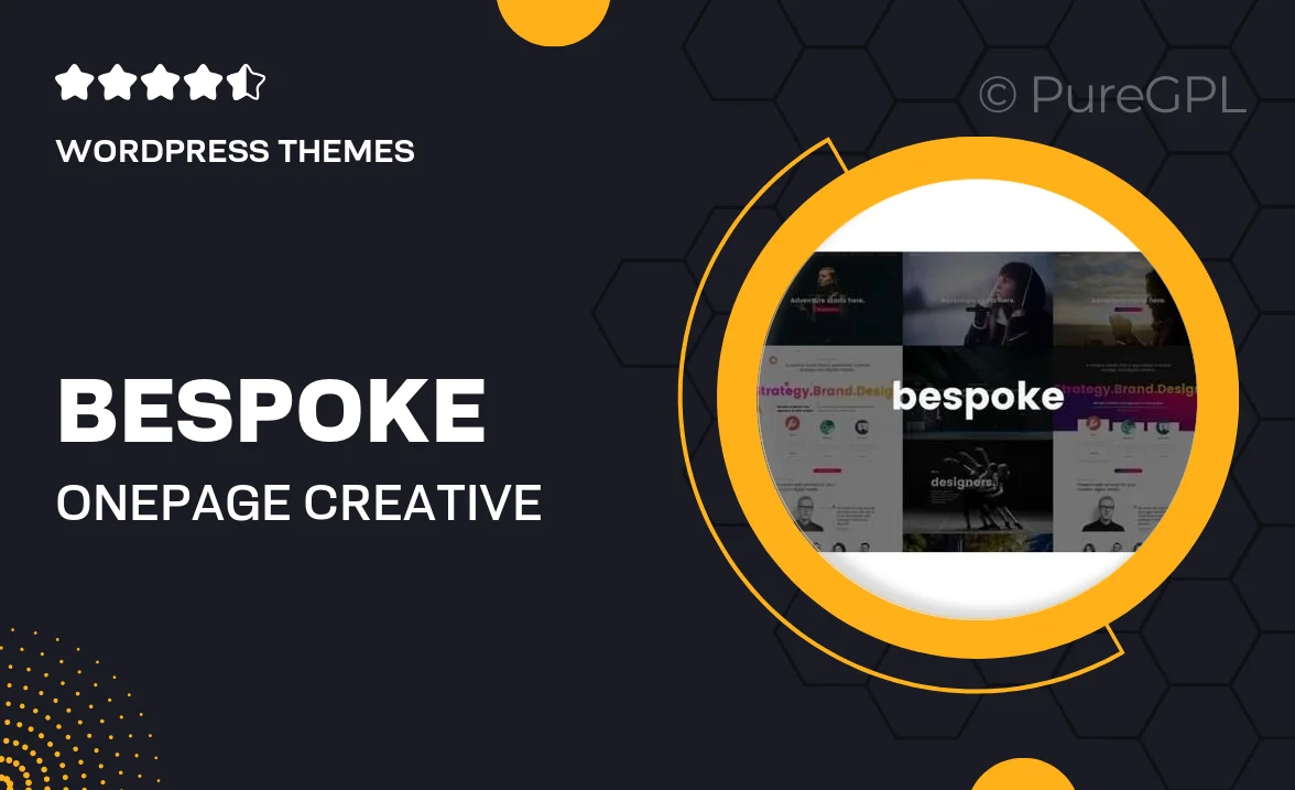 Bespoke – Onepage Creative WordPress Theme