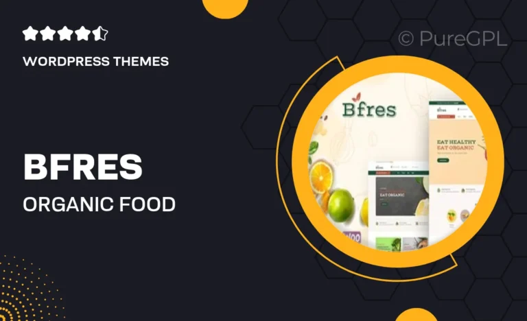 bfres organic food woocommerce theme
