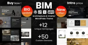 BIM – Architecture & Interior Design Elementor WordPress Theme