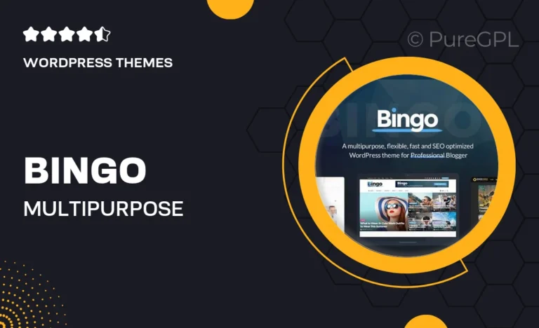 bingo multi purpose newspaper magazine theme