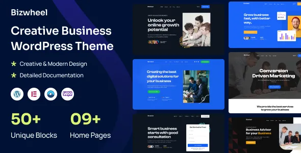 bizwheel creative business wordpress theme 1
