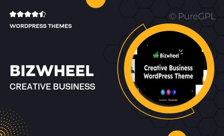 bizwheel creative business wordpress theme