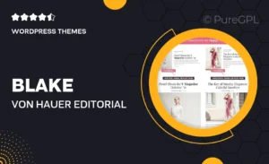 Blake von Hauer – Editorial Fashion Magazine Theme