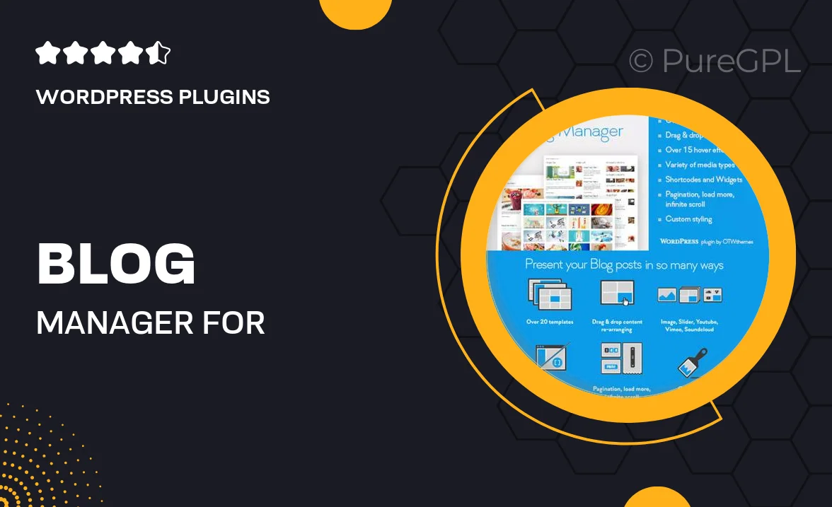 Blog Manager for WordPress