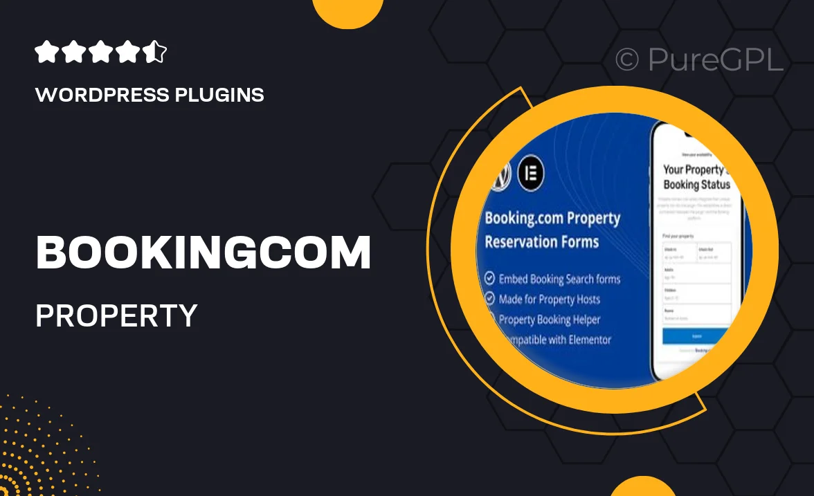 Booking.com Property Reservation Forms for Elementor