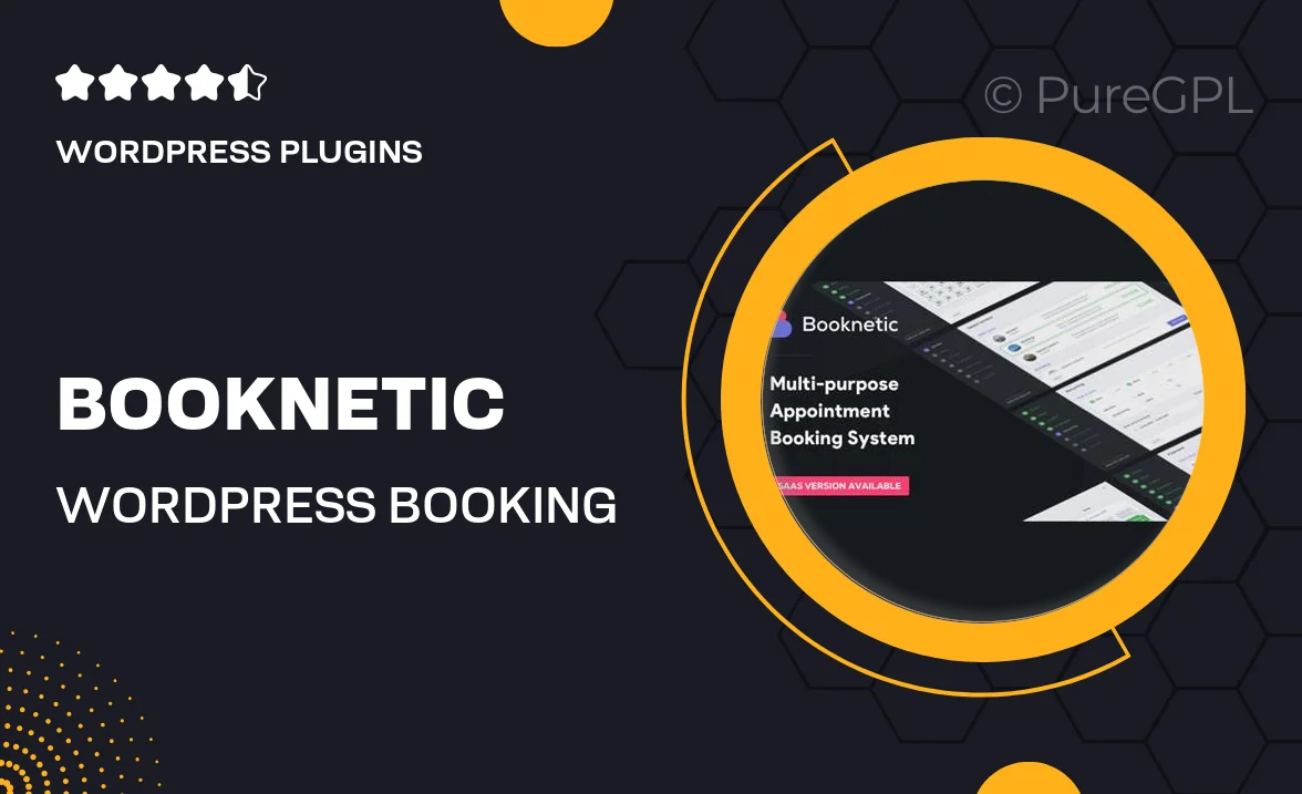 Booknetic – WordPress Booking Plugin for Appointment Scheduling [SaaS]