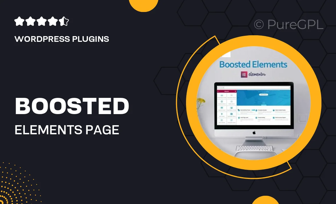Boosted Elements – Page Builder Add-on for Elementor