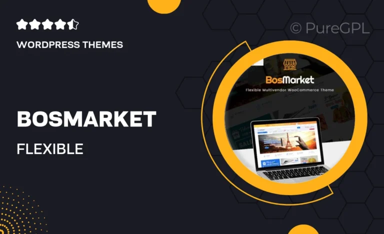 bosmarket flexible multivendor elementor woocommerce wordpress theme 12 indexes mobile layouts