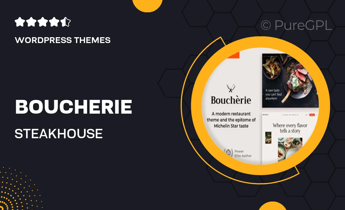 Boucherie – Steakhouse Restaurant and Café WordPress Theme