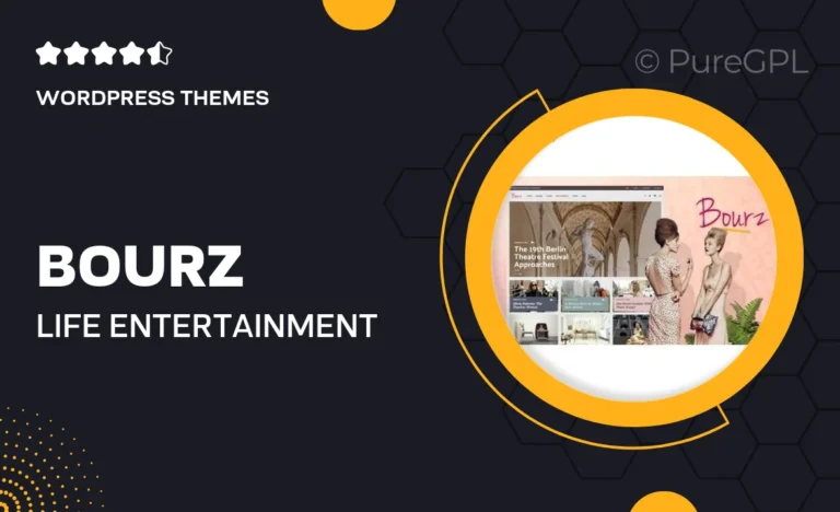 bourz life entertainment fashion blog theme