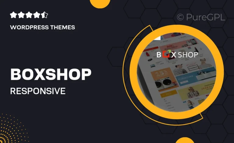 boxshop responsive woocommerce wordpress theme