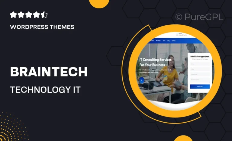 braintech technology it solutions wordpress theme