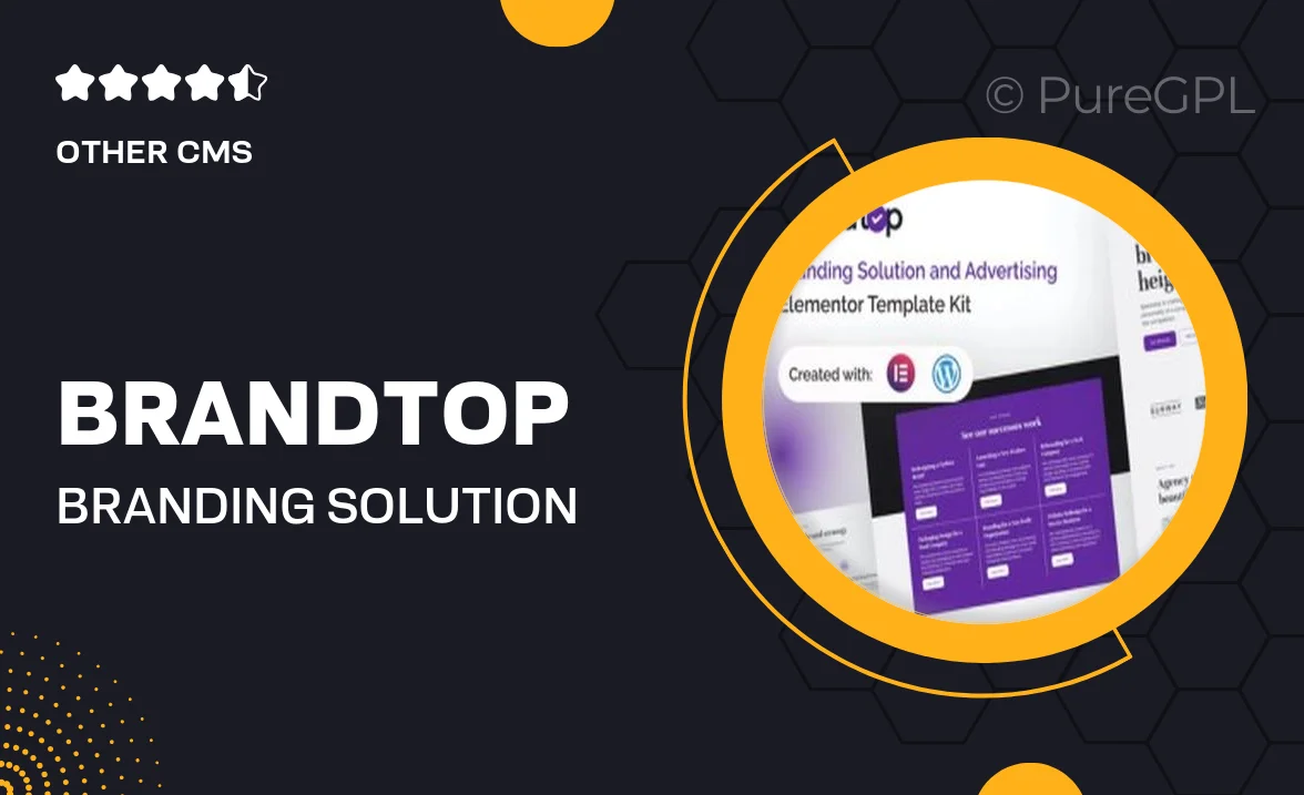 Brandtop – Branding Solution & Advertising Elementor Template Kit