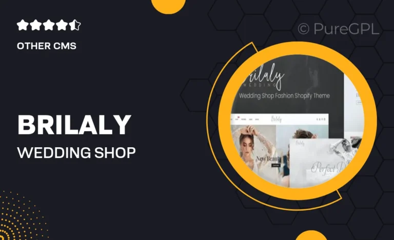 brilaly wedding shop fashion shopify theme